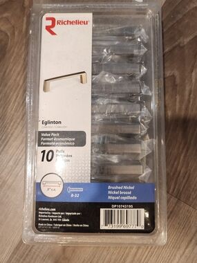 New Richelieu Eglinton Brushed Nickel Cabinet Pulls - 10 Pack